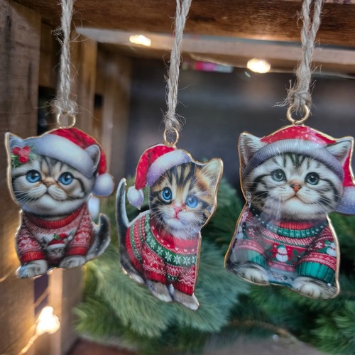Weihnachten deko katzen - 3,