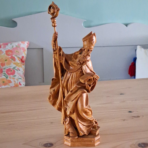 Heiligenfigur bischof - heiligenfigur,