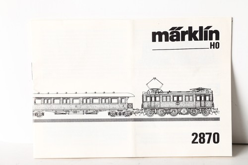 Märklin anleitung für - h0,