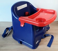 Strata Kindersitzerhöhung für Stuhl - Bodensitz, Tisch, Gurt, blau/rot, OUTLET