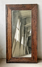 Wandspiegel mit Altholz, Vollholz-, Echtholzrahmen - schwere Ausführung