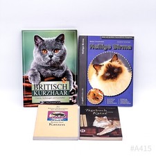 Konvolut Katzen Bücher ua. Britisch Kurzhaar & Heilige Birma | 4 Stück