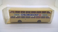 Wiking 730 MAN SD 200 Berlin Doppeldecker BVG beige CHLORODONT (55)