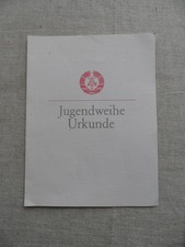 Jugendweihe urkunde - jugendweihe,