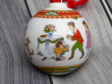 Hutschenreuther Weihnachtskugel 2004 Verstecken spielen Kind Kinder Weihnachten