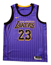 LeBron James Nike Los Angeles Lakers City Lore Swingman Jersey Trikot NBA 52 XL