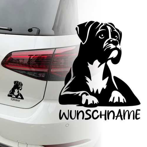 Auto aufkleber boxer hund - boxer,