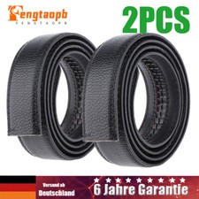 2Stück  Ersatz Automatik Gürtel Ledergürtel Gürtelriemen Belts ohne Schnalle DHL