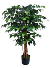 Ficus Benjamini 90cm grün BE künstlicher Baum Pflanze Kunstbaum Kunstpflanzen