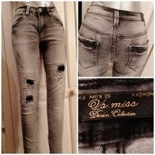 Sexy destroyed Stretch Jeans Hose Risse Damen Vs. Miss Denim Collection Gr.36