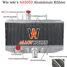 Für 72-1977 SUZUKI GT750 2 Reihen Aluminium Rennkühler DE