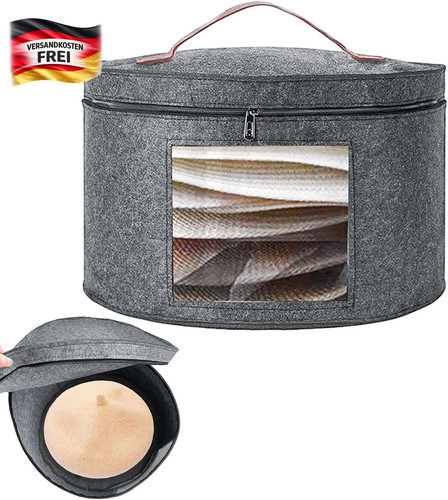 Hutschachtel rund grey - hutschachtel,