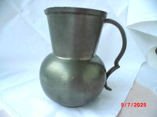 1 Stück Zinnkanne, Kanne, Blumenvase, Rein Zinn,  Höhe 12 cm,