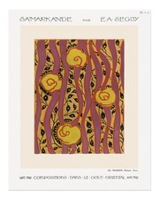 Art Deco Blumen Wandkunst von