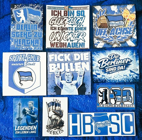 Hertha bsc aufkleber kleber - aufkleber,