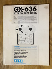 [BDA] - AKAI GX-636 - ORIGINAL - Bedienungsanleitung / User Manual
