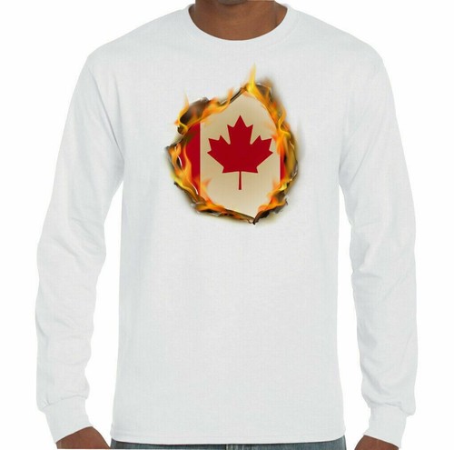 Canadian national flag flames - canadian,