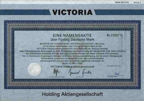 Victoria versicherung 1992 - versicherung,