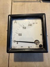 DDR Schalttafel-Messinstrument 0-400 A Amperemeter Vintage
