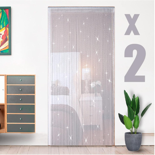 Fadenvorhang glitzer 100x200cm - fadenvorhang,