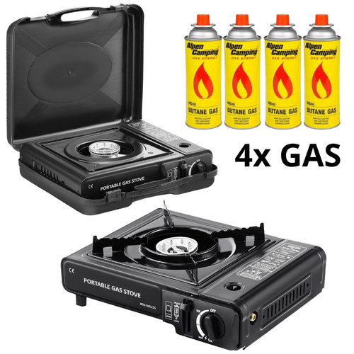 Campingkocher 4x butangas - +,