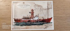 Postkarte Feuerschiff South Goodwin Ole West Tempera ungel_2