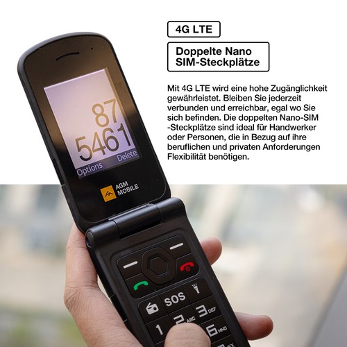 Agm m10 flip - handy, ohne