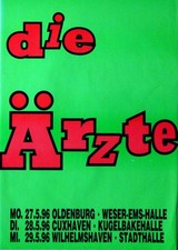 ÄRZTE, DIE - AERZTE - 1996 - Live In Concert - Planet Punk Tour - Poster