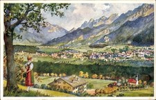 Ak Bad Reichenhall in Oberbayern, Landschaft mit Bergen,... - 4923603