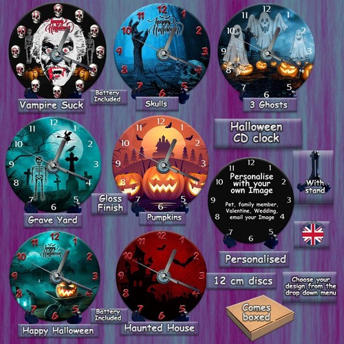 Halloween uhren text - uhren,