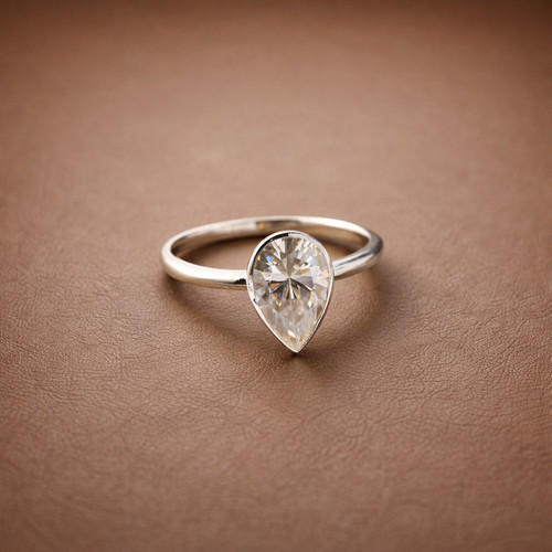 2ct birne schnitt moissanit - birne,