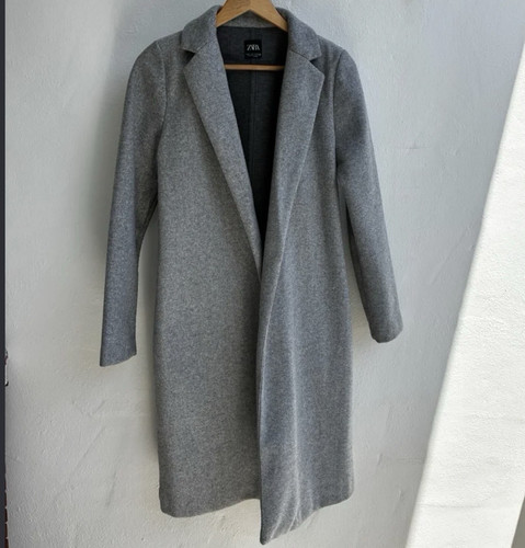 Zara damen mantel grau - mantel, s