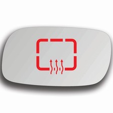 Spiegelglas Links Beheizbar für Opel Calibra 1990 - 1998