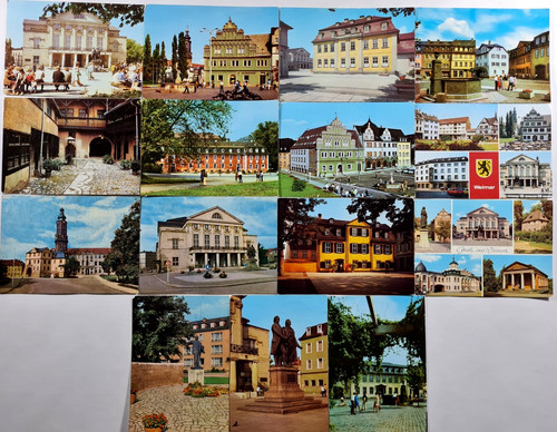 Ddr postkarten lot weimar - ddr,