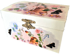 Musikspieldose, Schmuckschatulle, mit Spieluhr und tanzender Ballerina