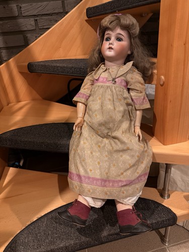 Antike porzellankopfpuppe mit - porzellankopfpuppe,