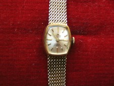 Armbanduhr Damen Gold 14K/585 EUROVAL ANKER 17 JEWELS