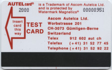 Ukraine 1998 Test-Telefonkarte 20$ (Ascom Autelca Switzerland)