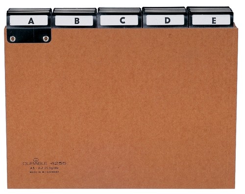 Durable karteiregister z - durable, a-z