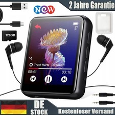 MP3 Player LCD Touchscreen Bluetooth 5.3 HiFi Bass Musik Spieler Audio 128GB DE
