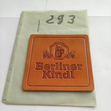 1 Stück Bierdeckel Leder