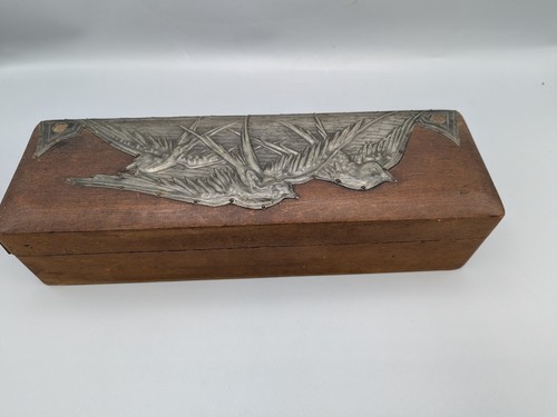 Antike jugendstil holzkassette - antike,