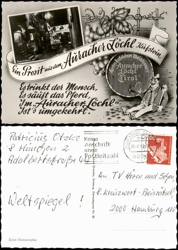 Ansichtskarte kufstein - ansichtskarte,