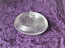 Vintage Glas Dose mit Deckel, Ø 14 cm Bonboniere Zucker Marmelade Dose
