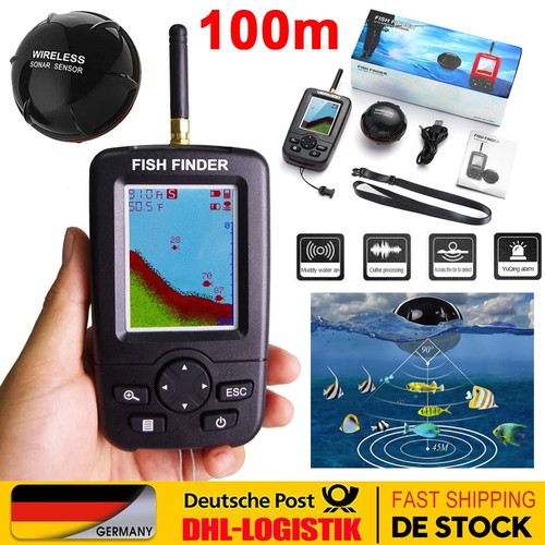 Led tragbar fischfinder 100m - led,