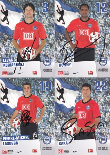 Autogrammkarten hertha - 34,