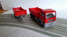 Wiking  1: 87  MAN  TGA M  3 Seiten Pritschen-Kipper mit Tandem-Anhänger