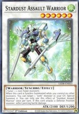 YuGiOh Stardust Assault Warrior LED8-EN053 Common Englisch Neu 1st