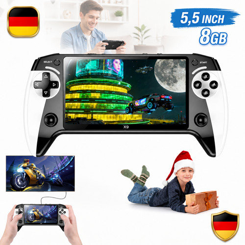 Handheld spielekonsole schwarz - handheld,