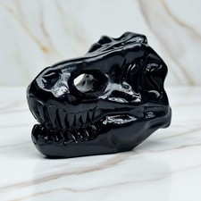 Obsidian T-Rex Schädel –
